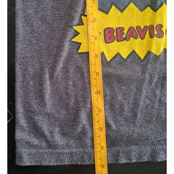 Beavis & Butthead Gray Graphic T-Shirt MTV Laughing Making Phone Call Mens Small - Picture 5 of 6